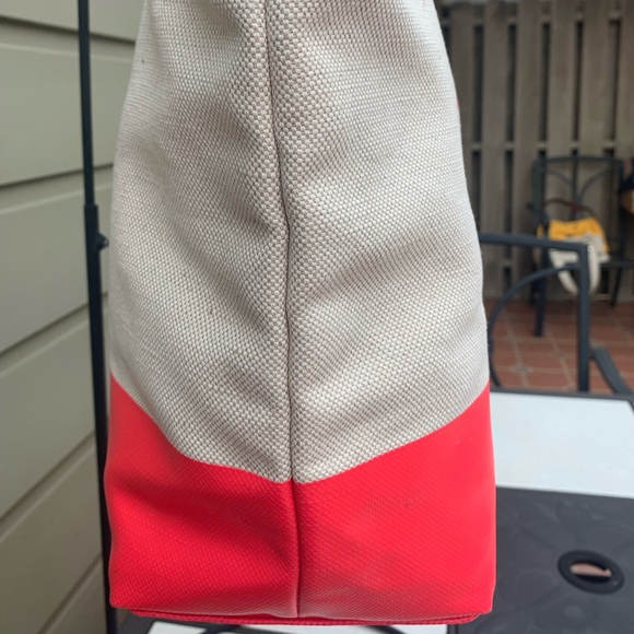 Kate Spade Summer Heritage Logo Dipped Canvas Tote - Picture 7 of 11